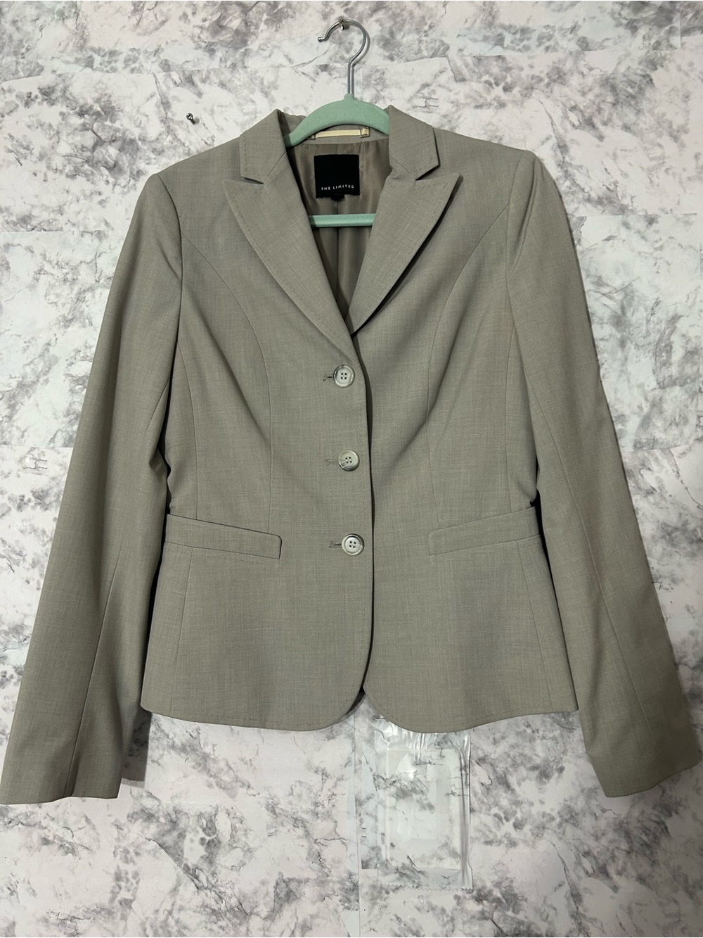 The Limited Light Gray Women's Tailored Blazer